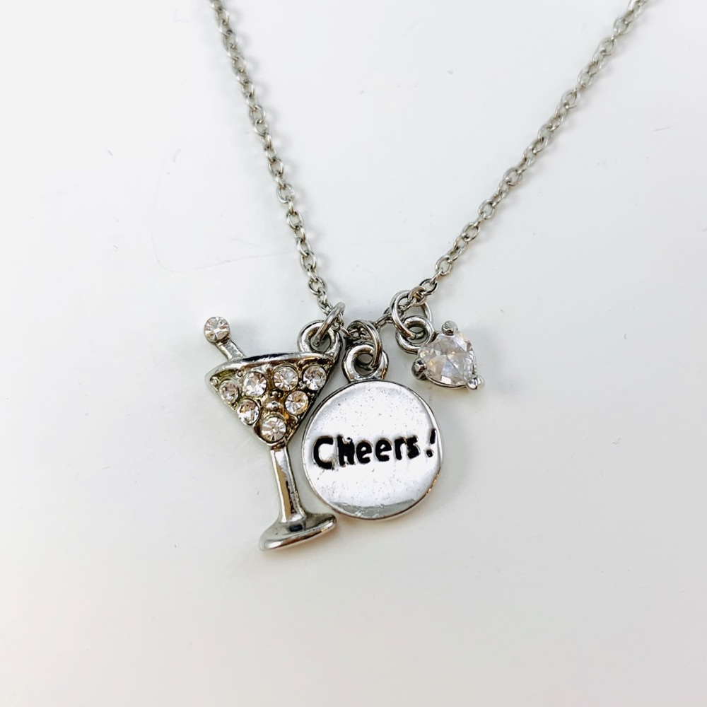 COOKIE LEE Martini Glass Necklace